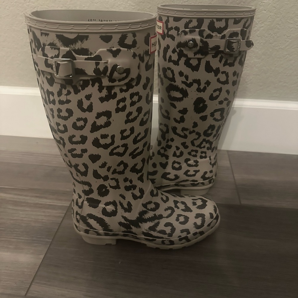 Hunter Animal Print Tall Boots - Picture 2 of 4